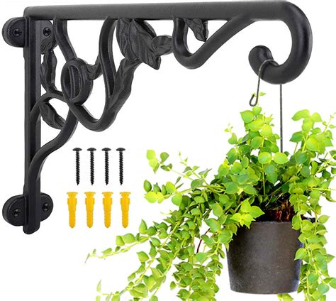 metal hanging plant bracket|decorative hooks for hanging plants.